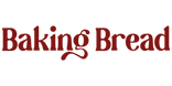 Baking Bread logo in bold red serif font on transparent background