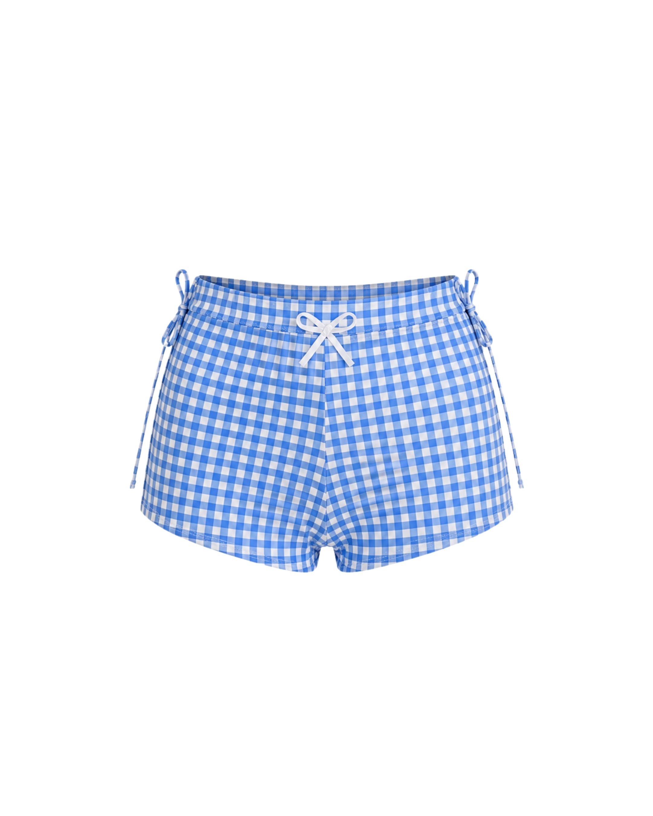 Picnic Basket Blue Gingham Bikini Bottom
