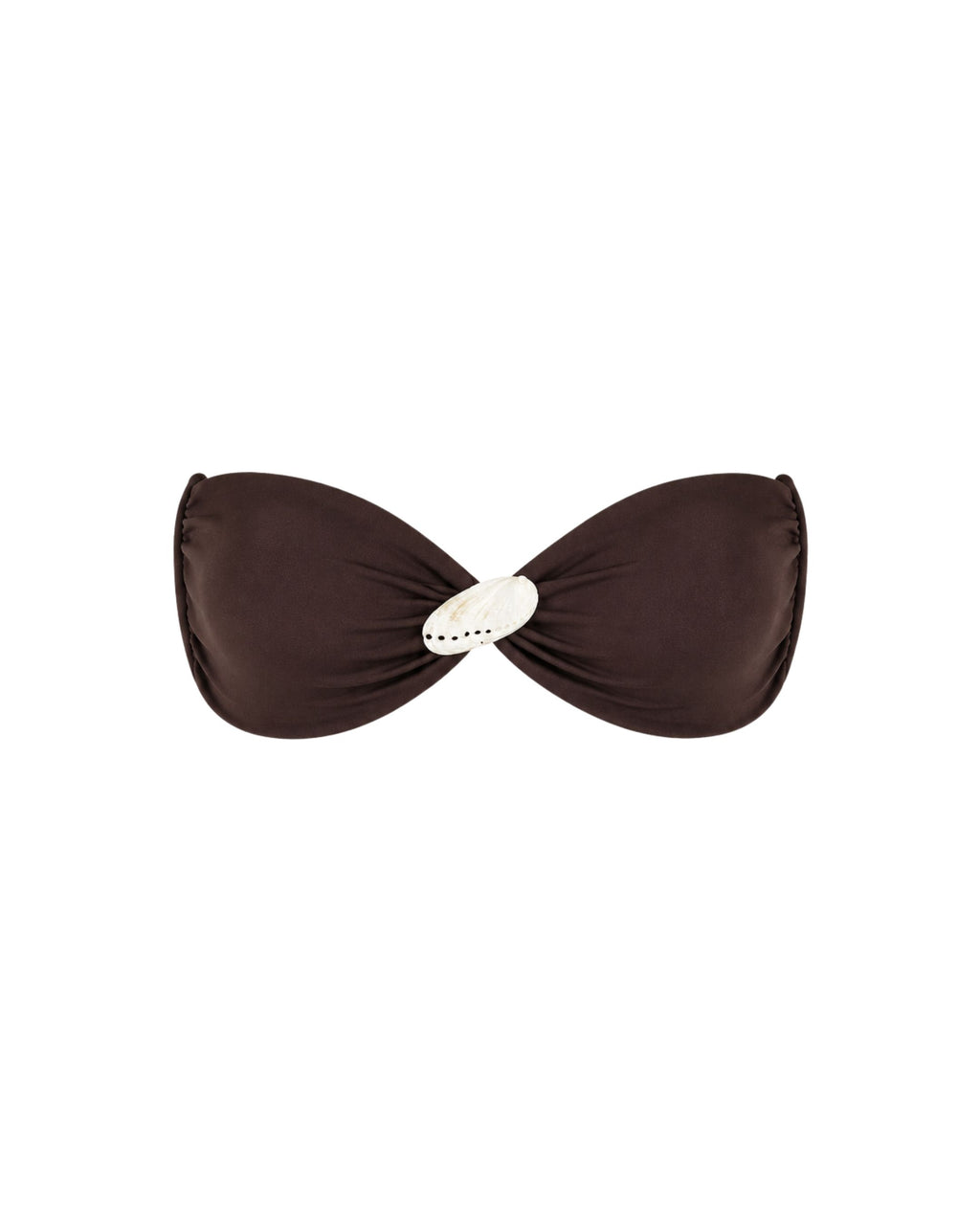 Shoreline Espresso Brown Bikini Top