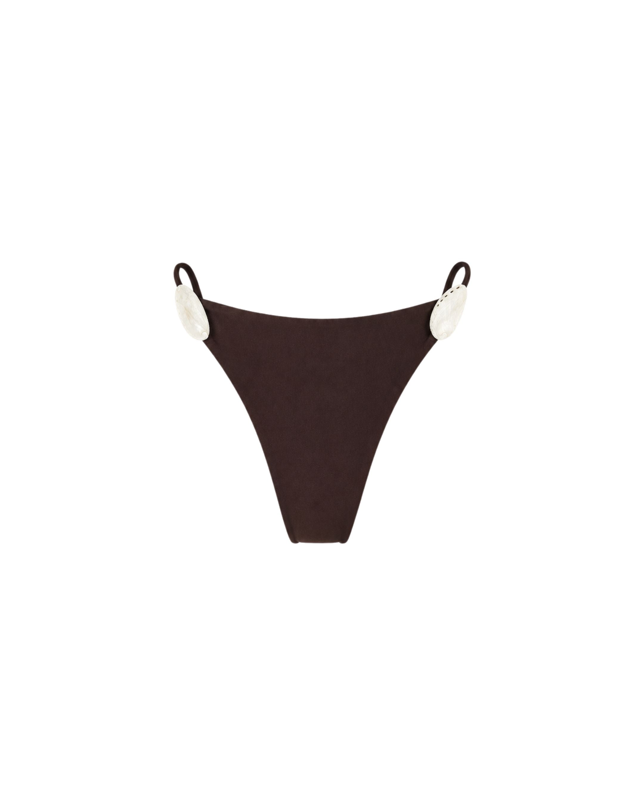 Shoreline Espresso Brown Bikini Bottom