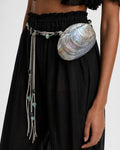 Silver Mother of Pearl Shell Belt