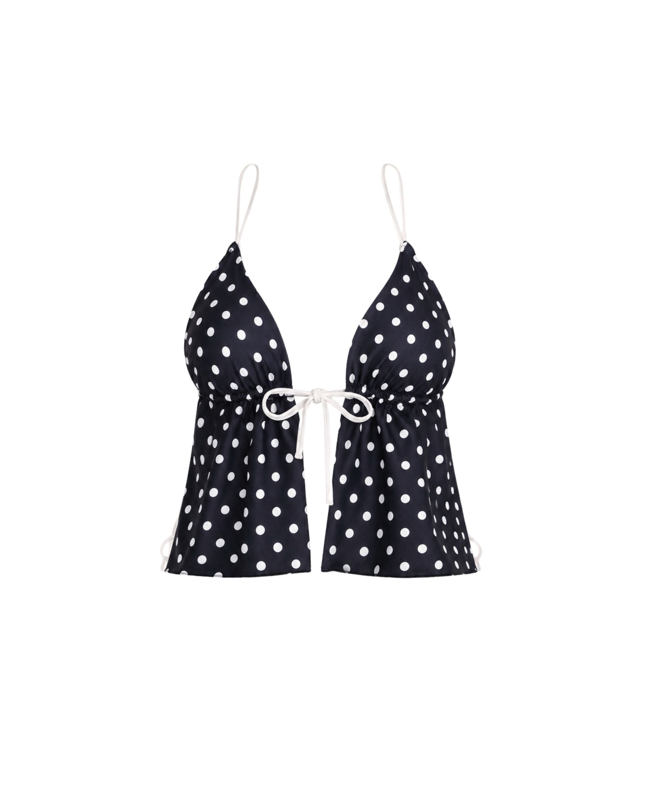 Poppyseed Polka Dot Tankini